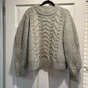 A New Day Light Gray Knit Sweater